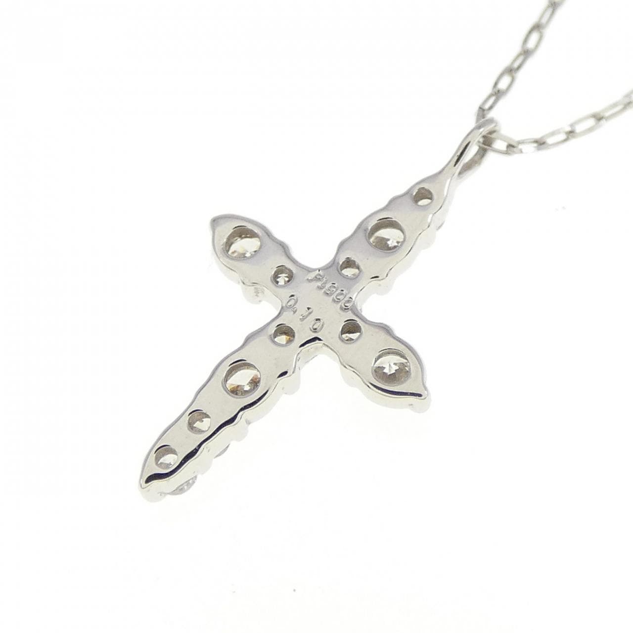 [BRAND NEW] PT Cross Diamond Necklace 0.10CT