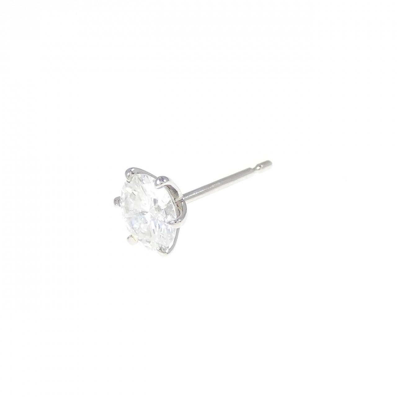 [Remake] PT900/ST Diamond Earrings 0.544CT D SI2 Good One Ear