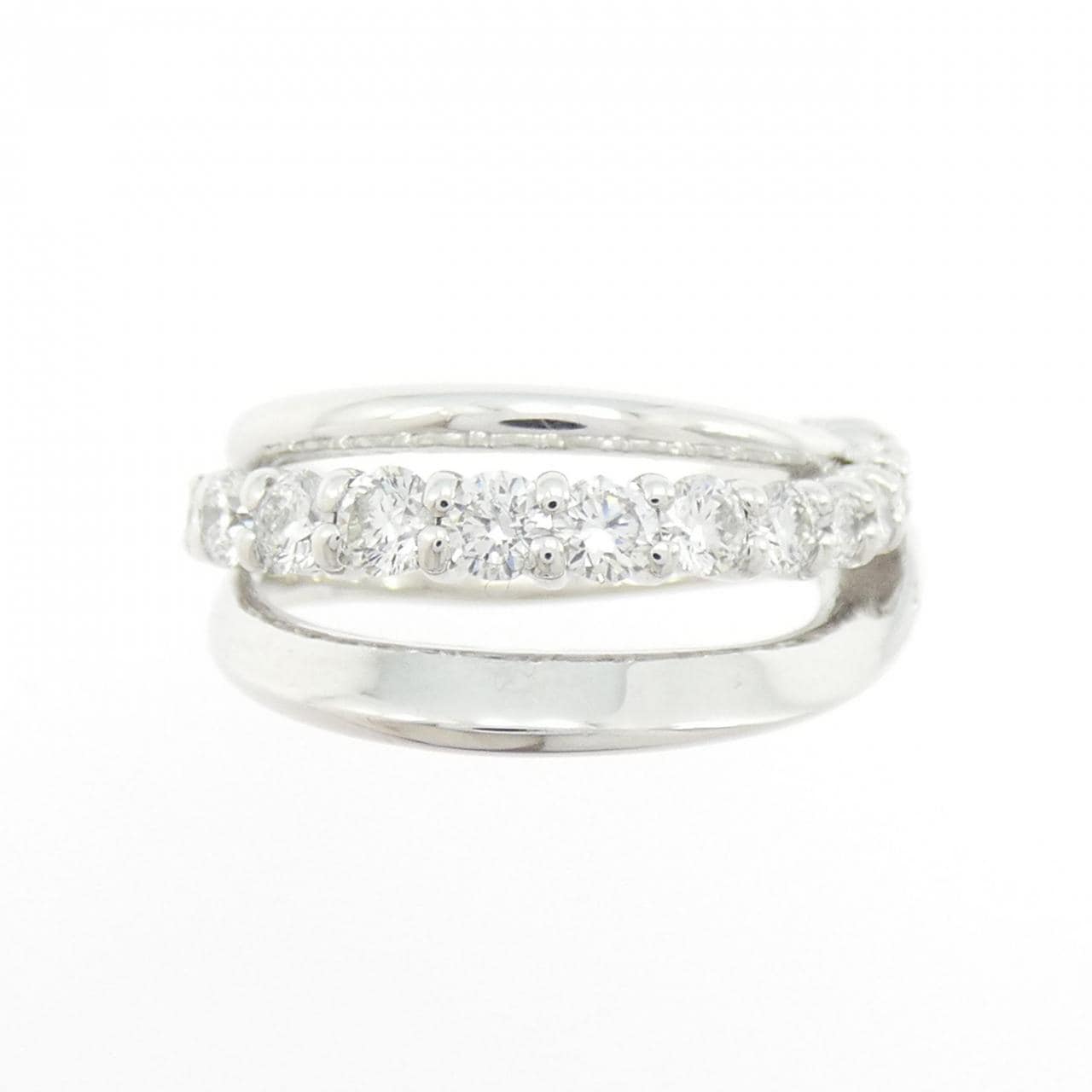 K18WG ダイヤモンド リング 0.77CT