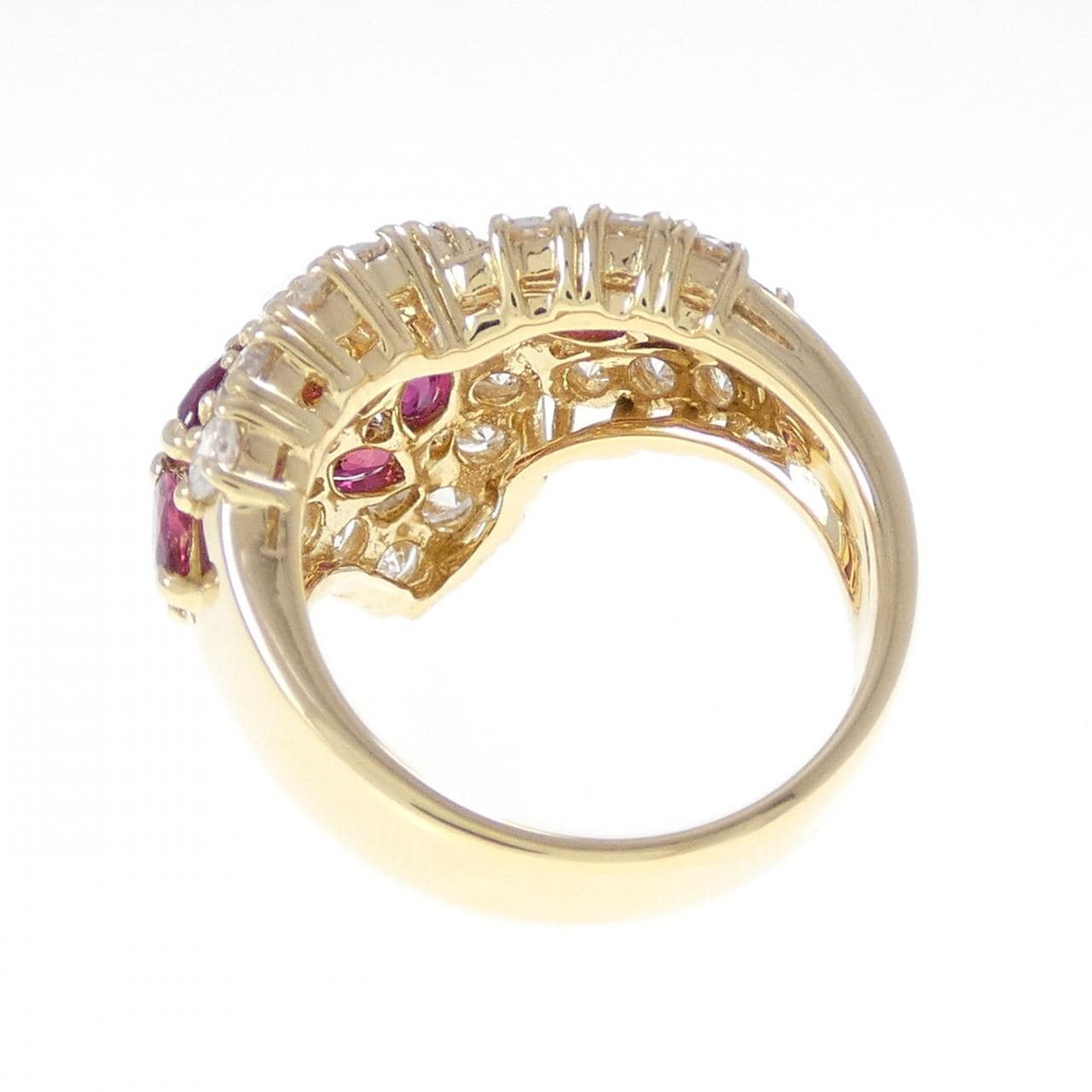 K18YG ルビー リング 2.32CT