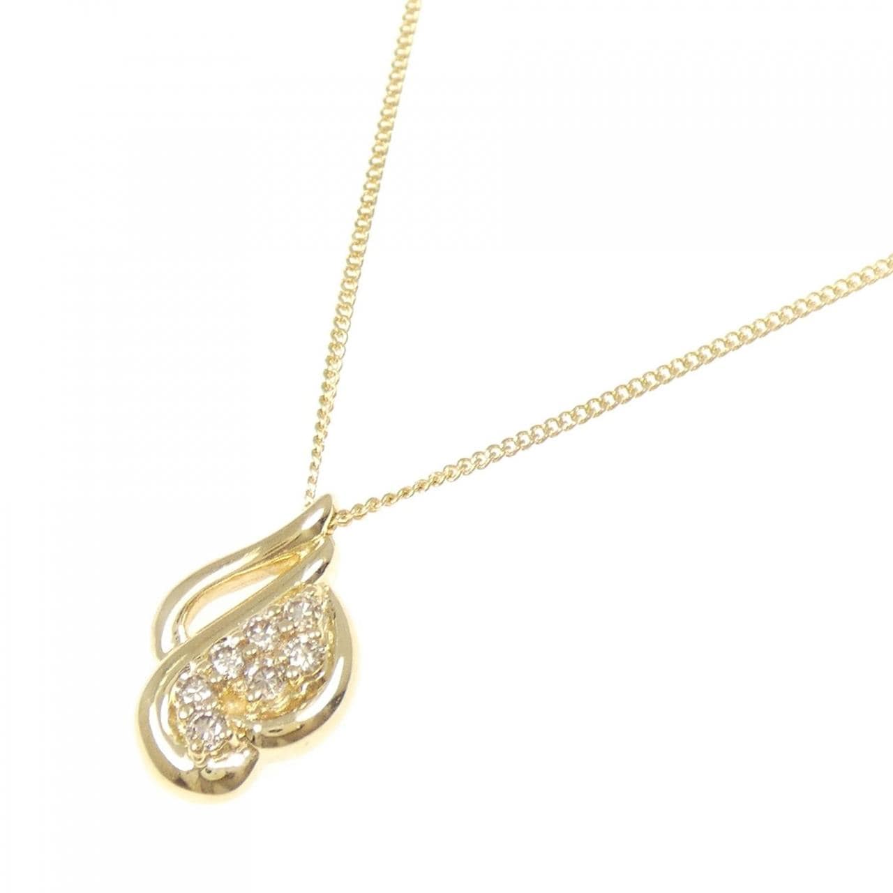 K18YG ダイヤモンド ネックレス 0.18CT