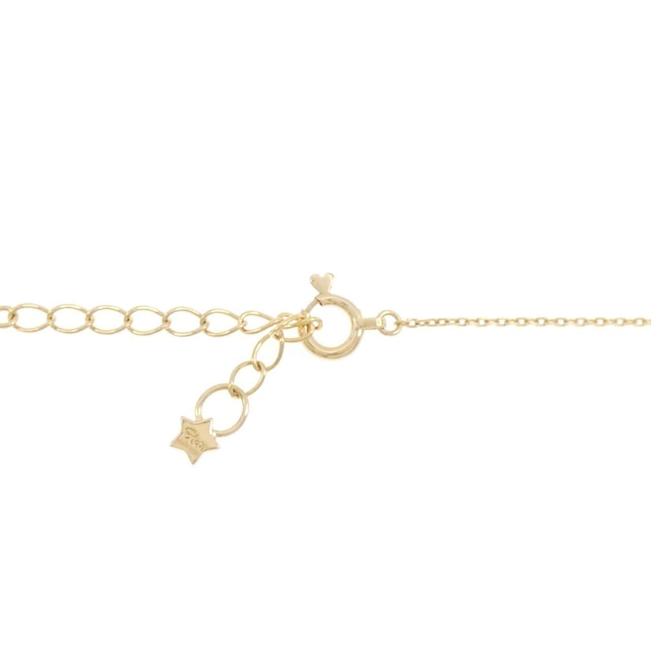 スタージュエリー ムーンセッティング ネックレス 0.17CT