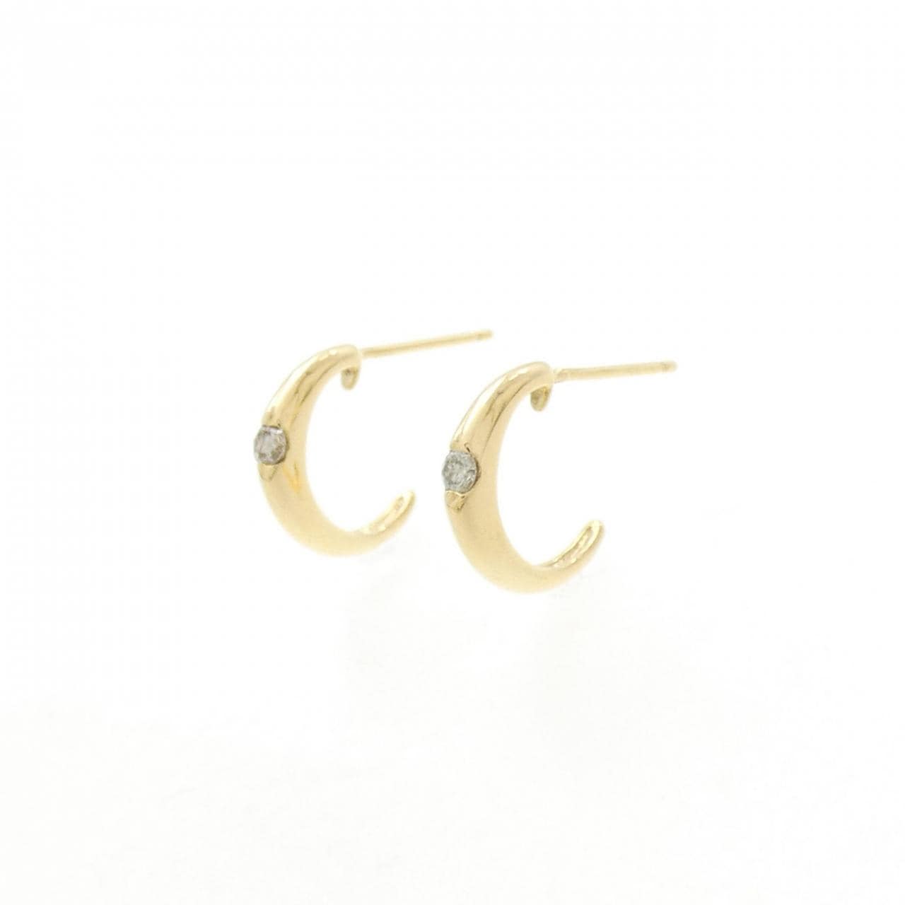 K18YG Diamond earrings 0.08CT