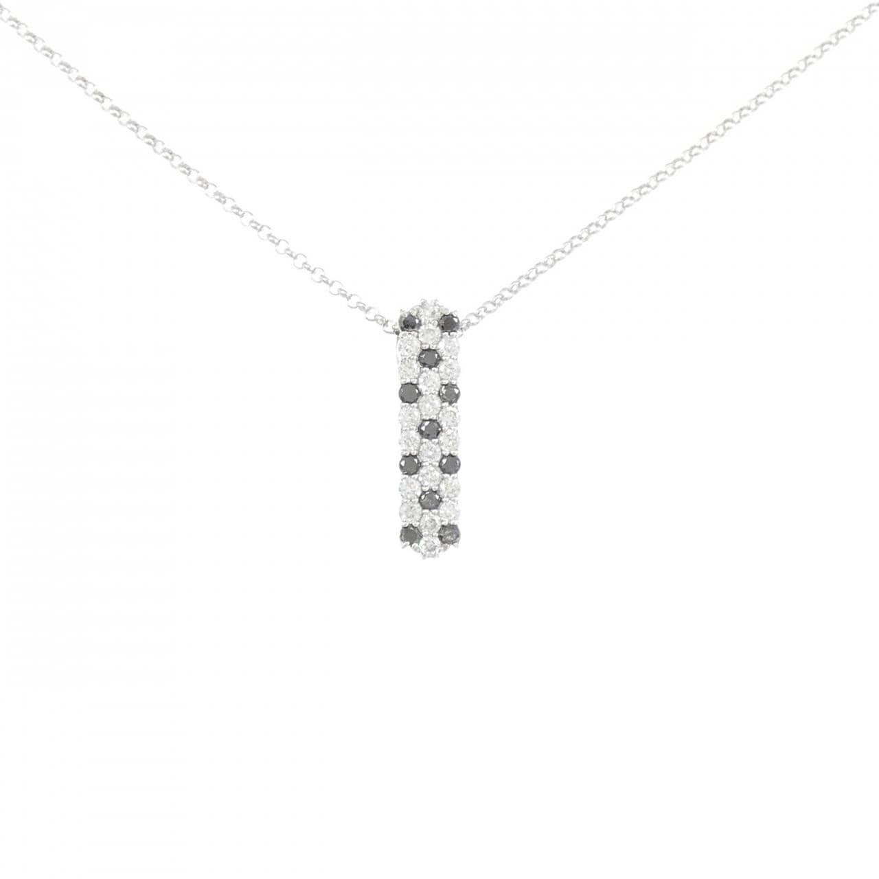 K18WG ダイヤモンド ネックレス 0.43CT