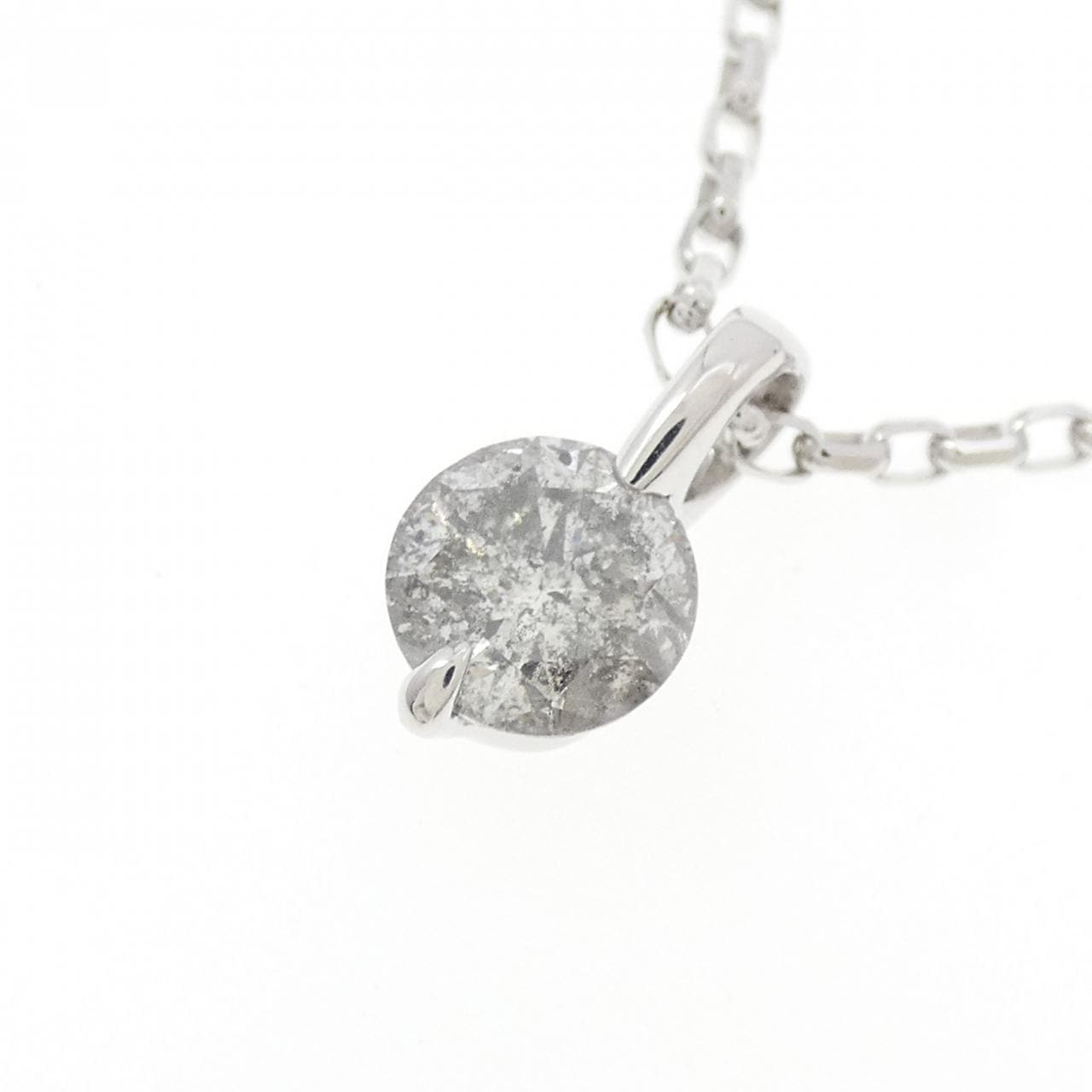K18WG ダイヤモンド ネックレス 1.00CT