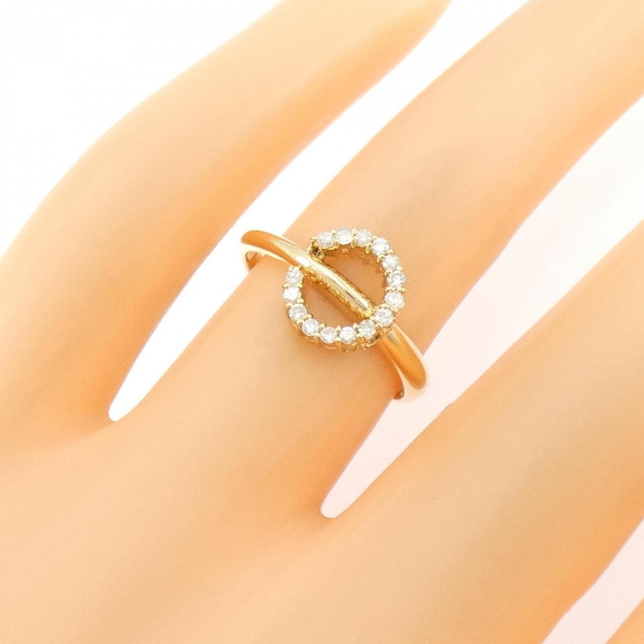 K18YG ダイヤモンド リング 0.15CT