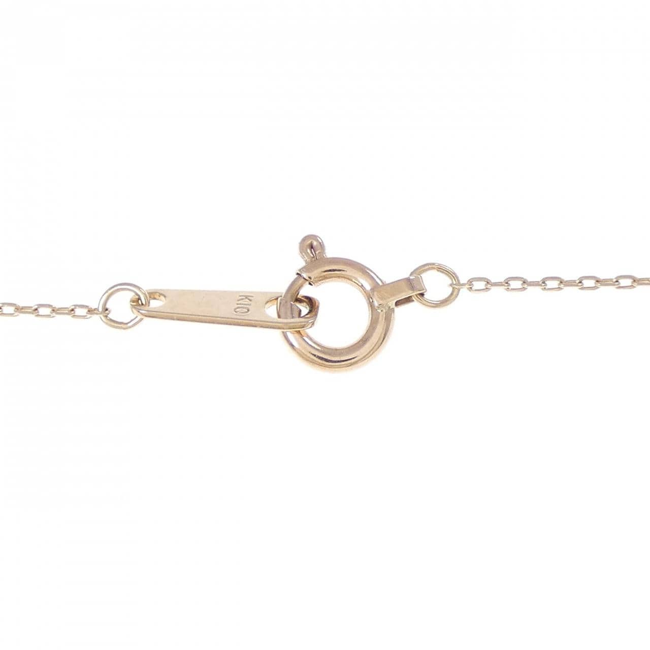 K10PG イニシャル ダイヤモンド ネックレス 0.01CT