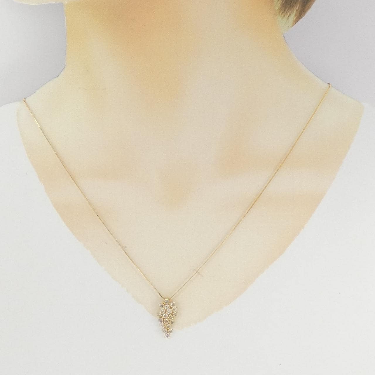 K18YG ダイヤモンド ネックレス 1.10CT