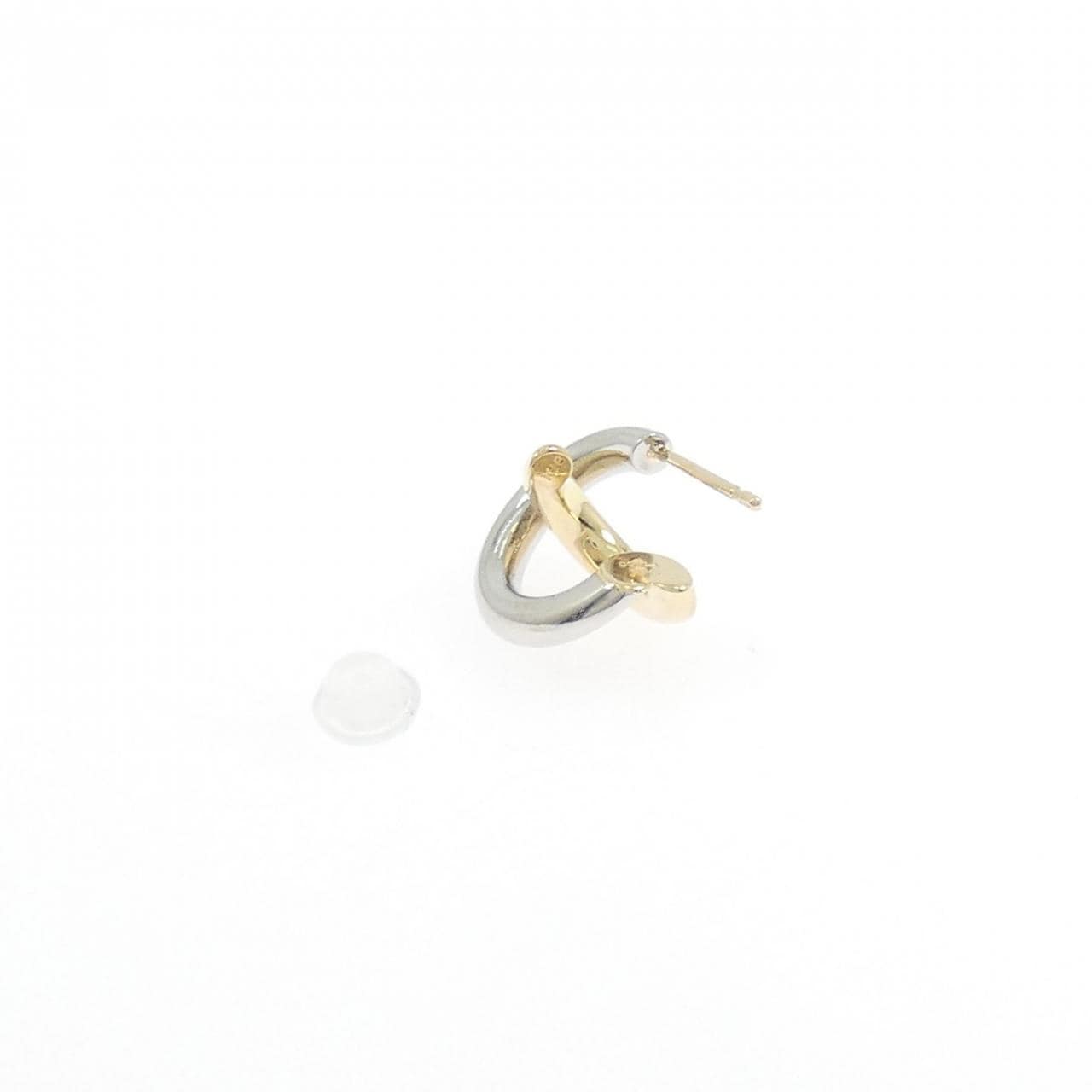 スタージュエリー K18YG/PT900 ピアス 片耳