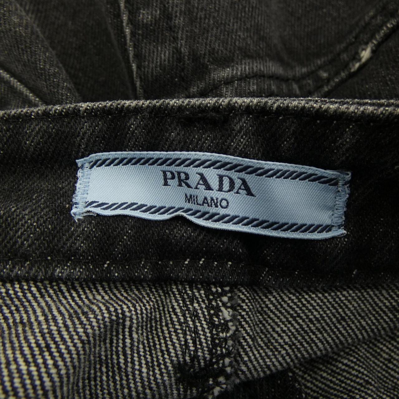 プラダ PRADA トライアングルロゴ デニムロング GFD163 S222 109N スカート