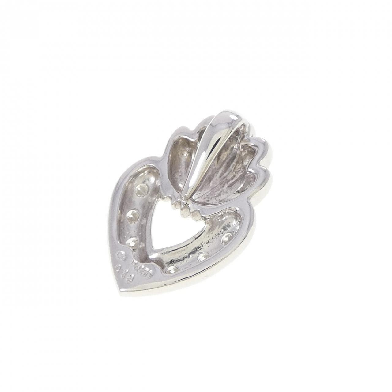 PT850 ダイヤモンド ペンダント 0.18CT