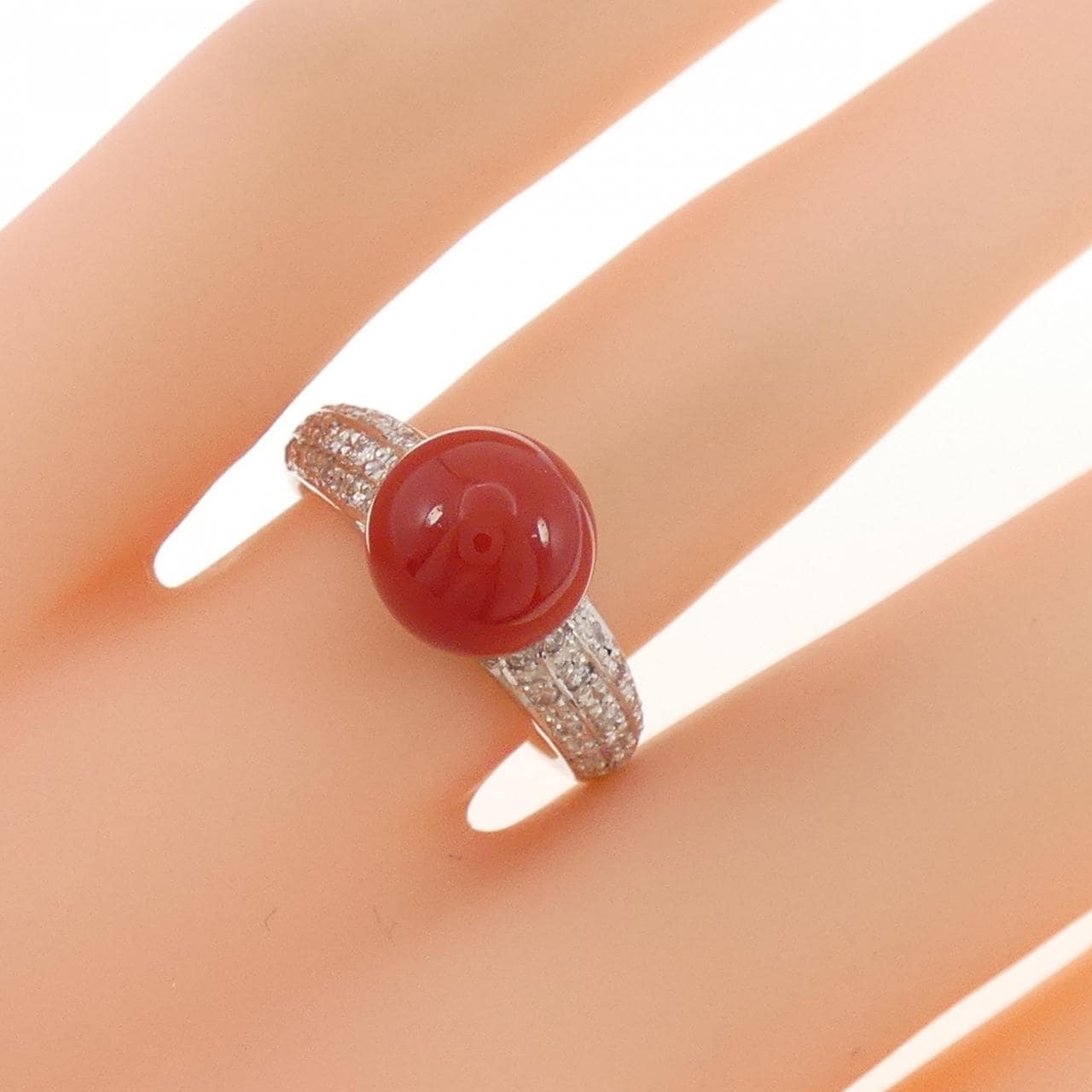 PT900 サンゴ リング 8.8mm