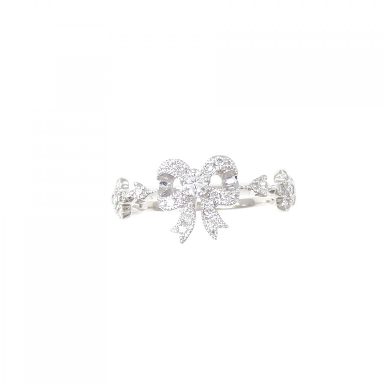 PT900 リボン ダイヤモンド リング 0.18CT