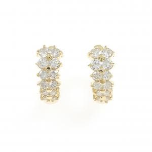 K18YG ダイヤモンド ピアス 0.70CT