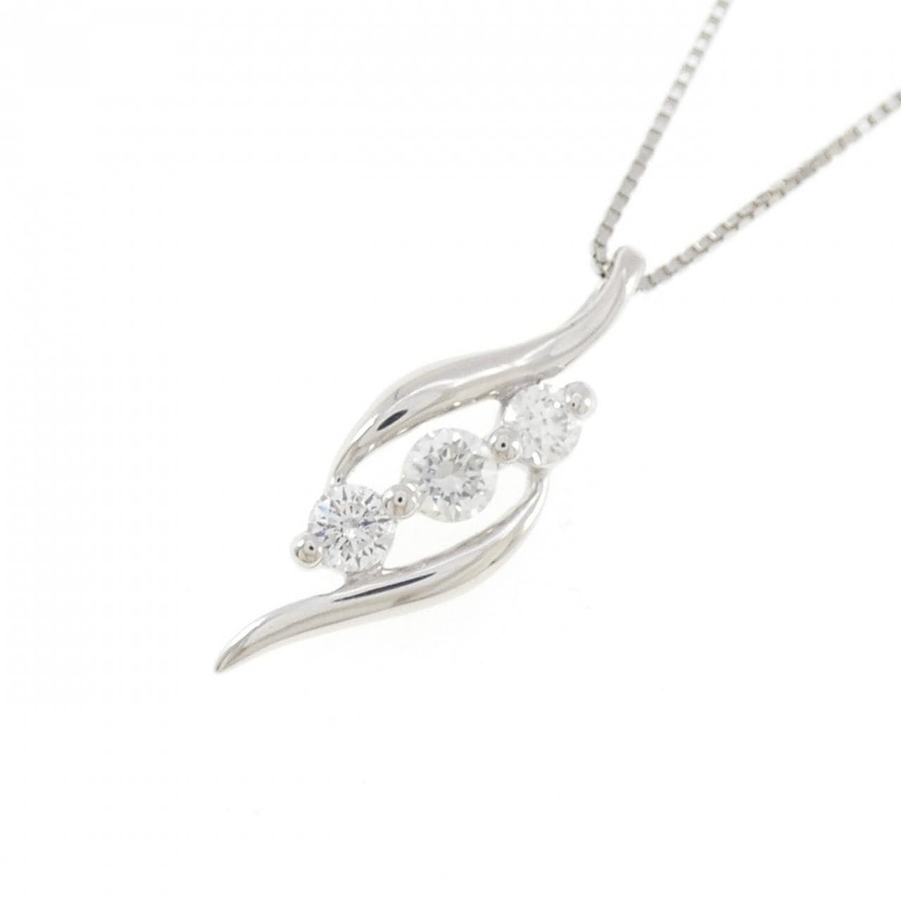 PT900/PT850 ダイヤモンド ネックレス 0.30CT