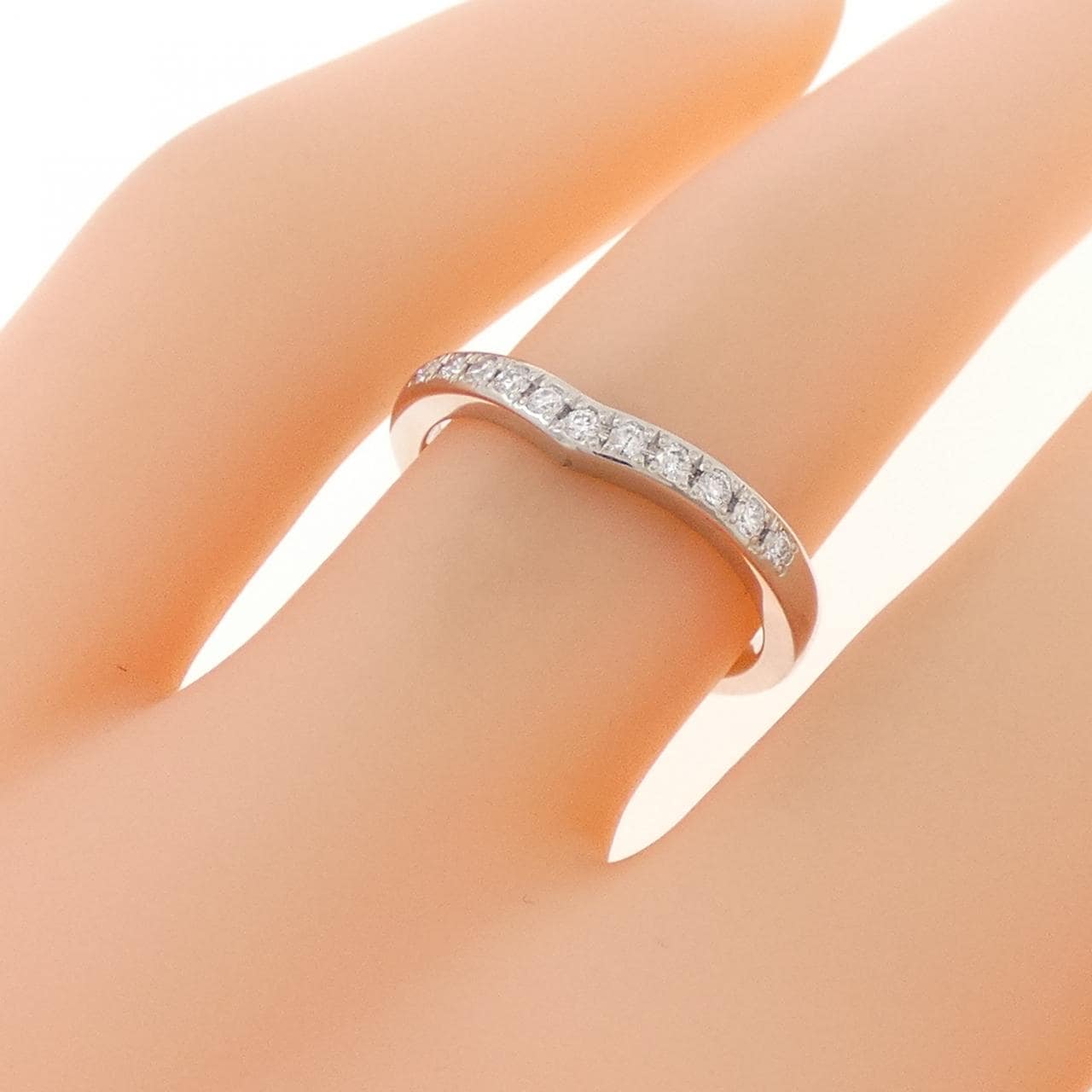 PT950 ダイヤモンド リング 0.113CT