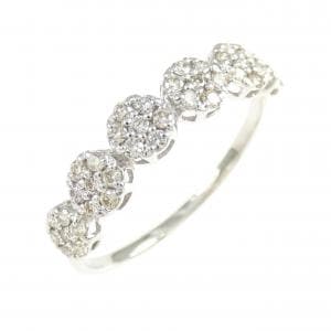 PT950 フラワー ダイヤモンド リング 0.30CT