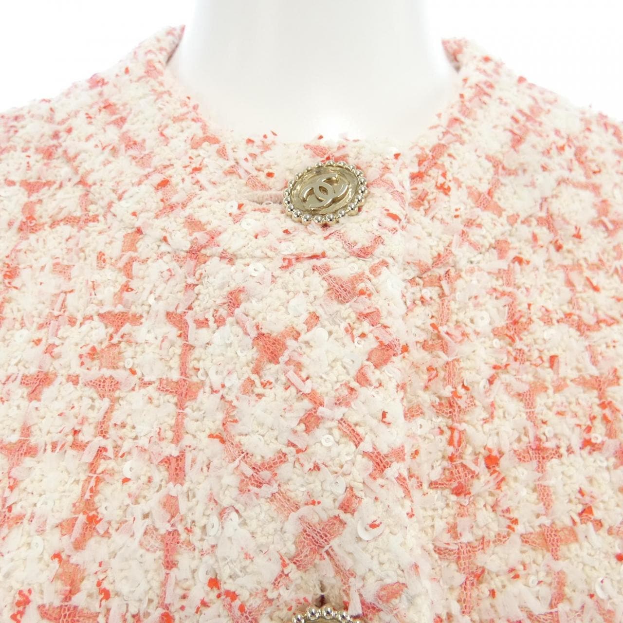 シャネル CHANEL LOOK39 P76716V65900 ノーカラージャケット