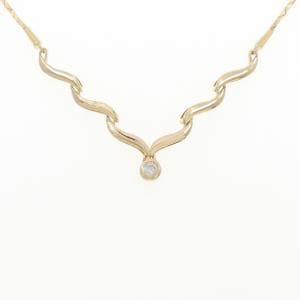 K18YG ダイヤモンド ネックレス 0.12CT