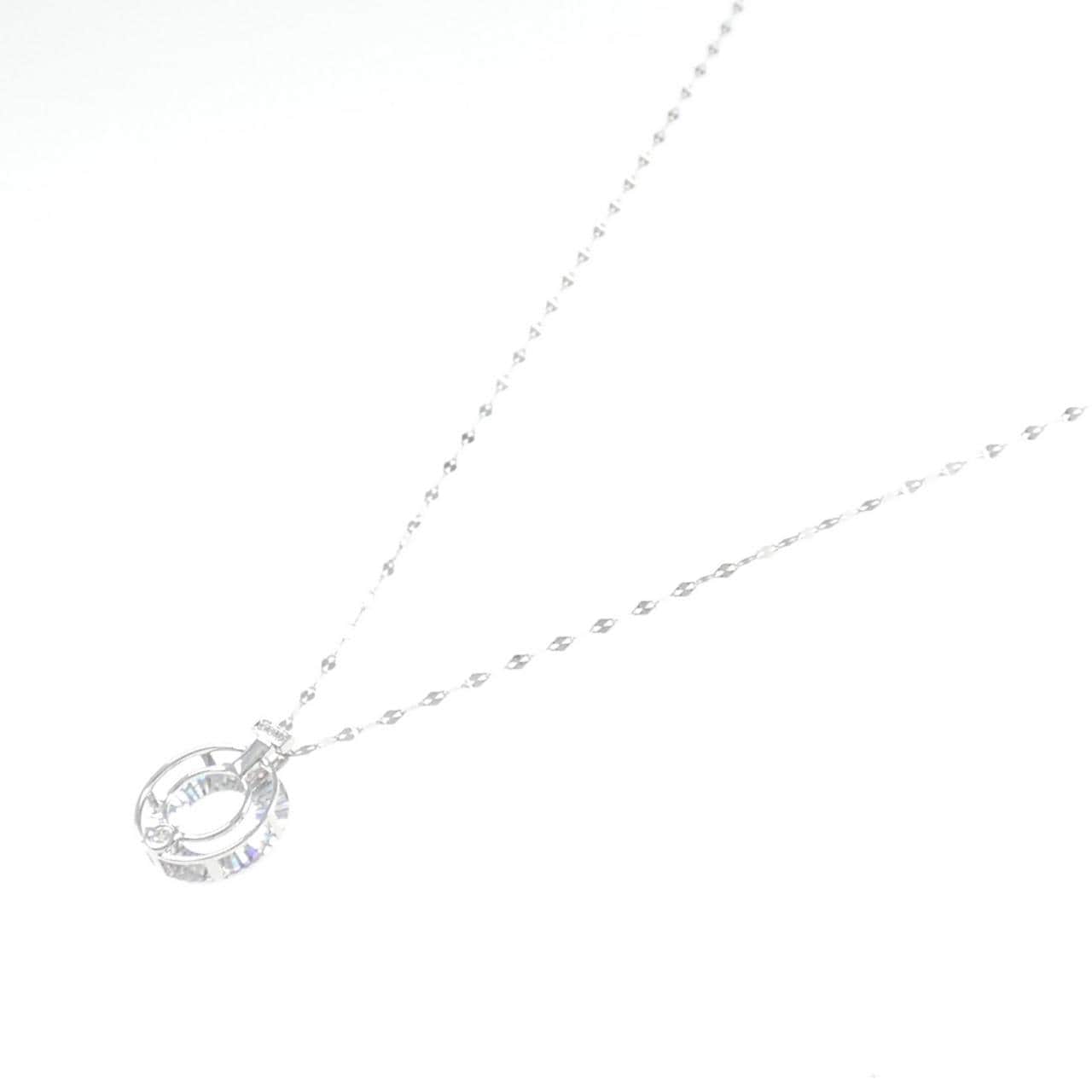 【新品】K18WG ダイヤモンド ネックレス 0.02CT