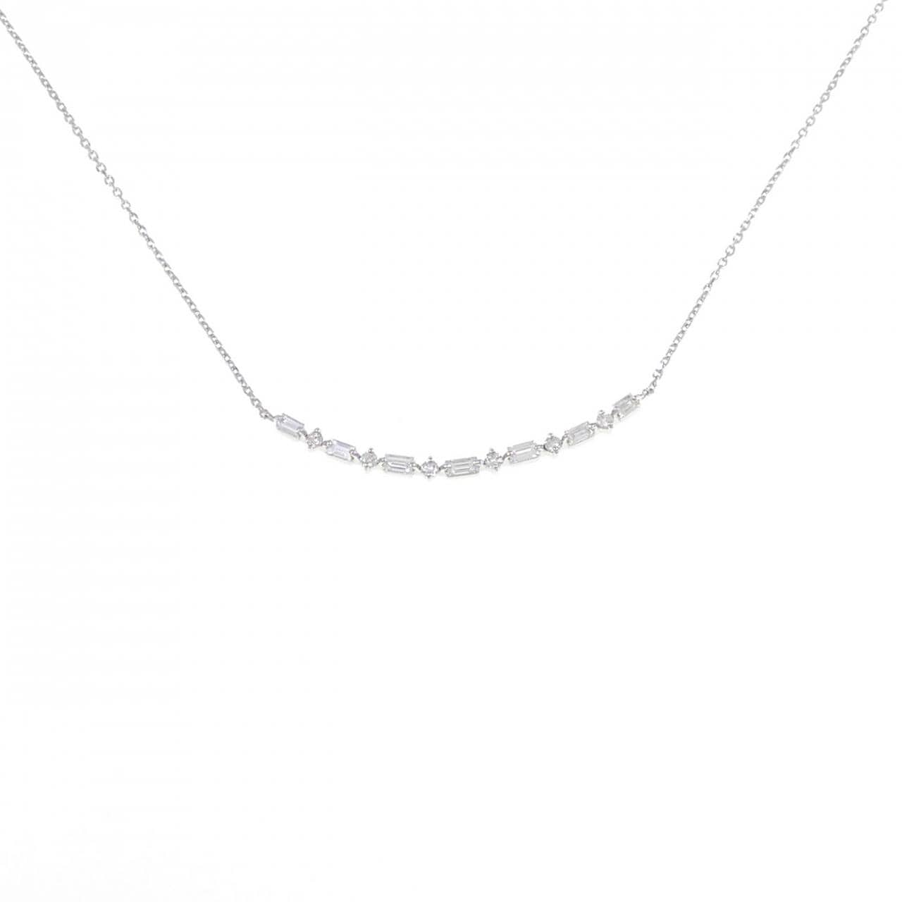 【新品】PT900/PT850 ダイヤモンド ネックレス 0.30CT