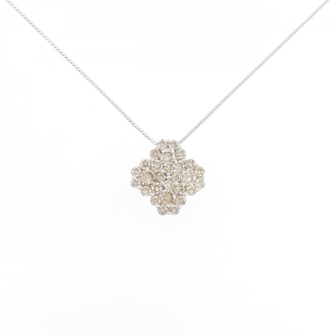 K18WG Diamond necklace