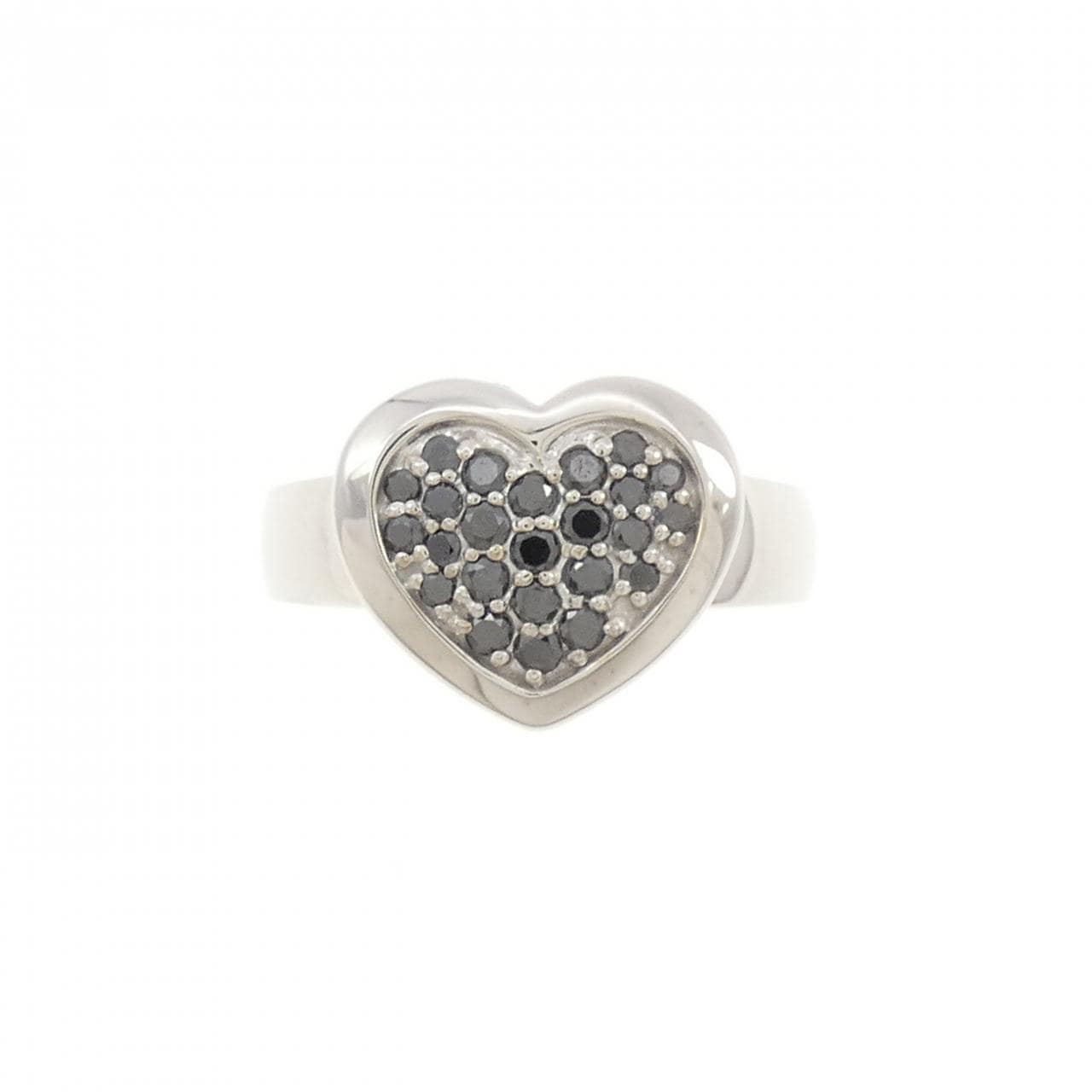 K18WG ハート ダイヤモンド リング 0.32CT