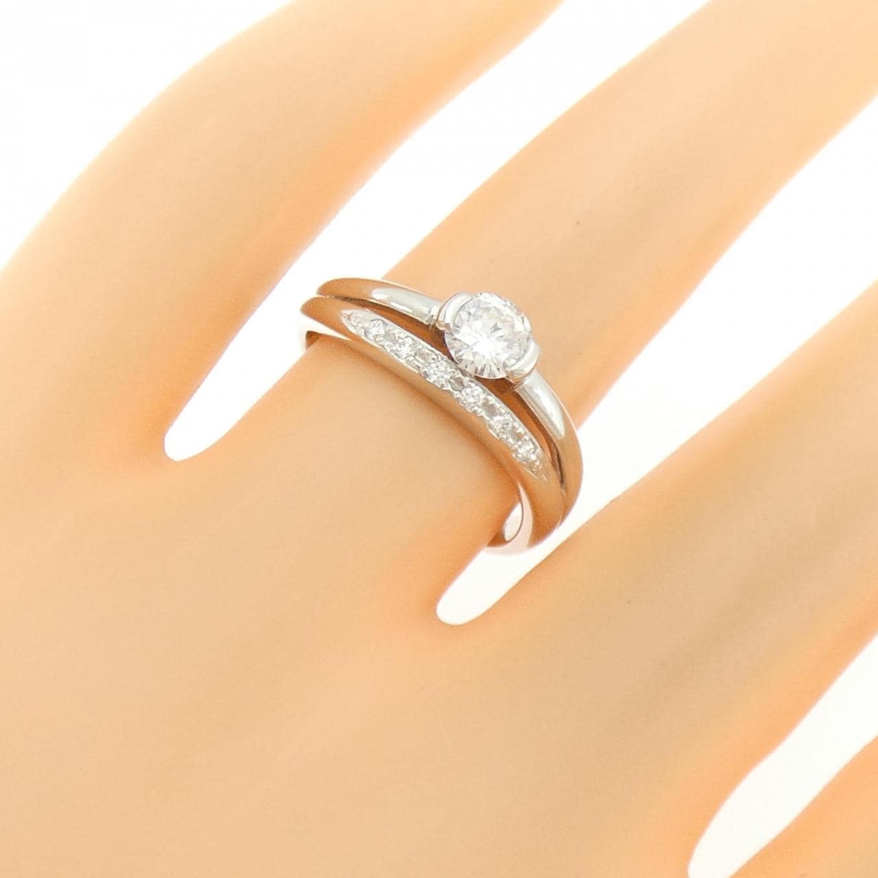 PT900 ダイヤモンド リング 0.39CT