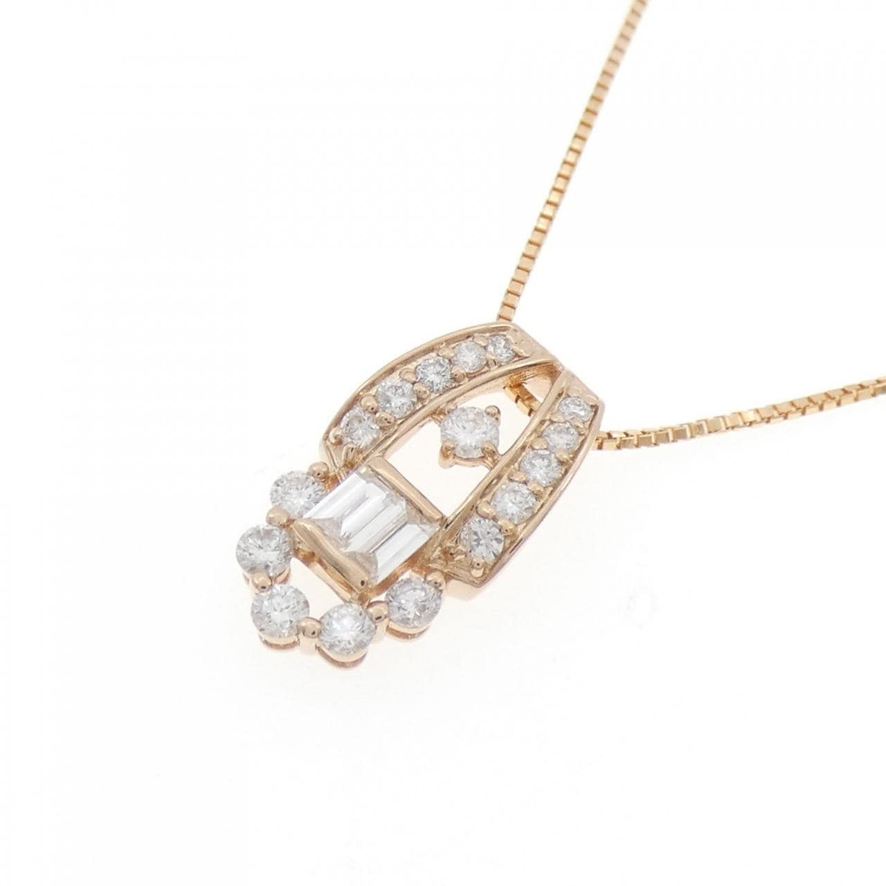 K18PG ダイヤモンド ネックレス 0.48CT