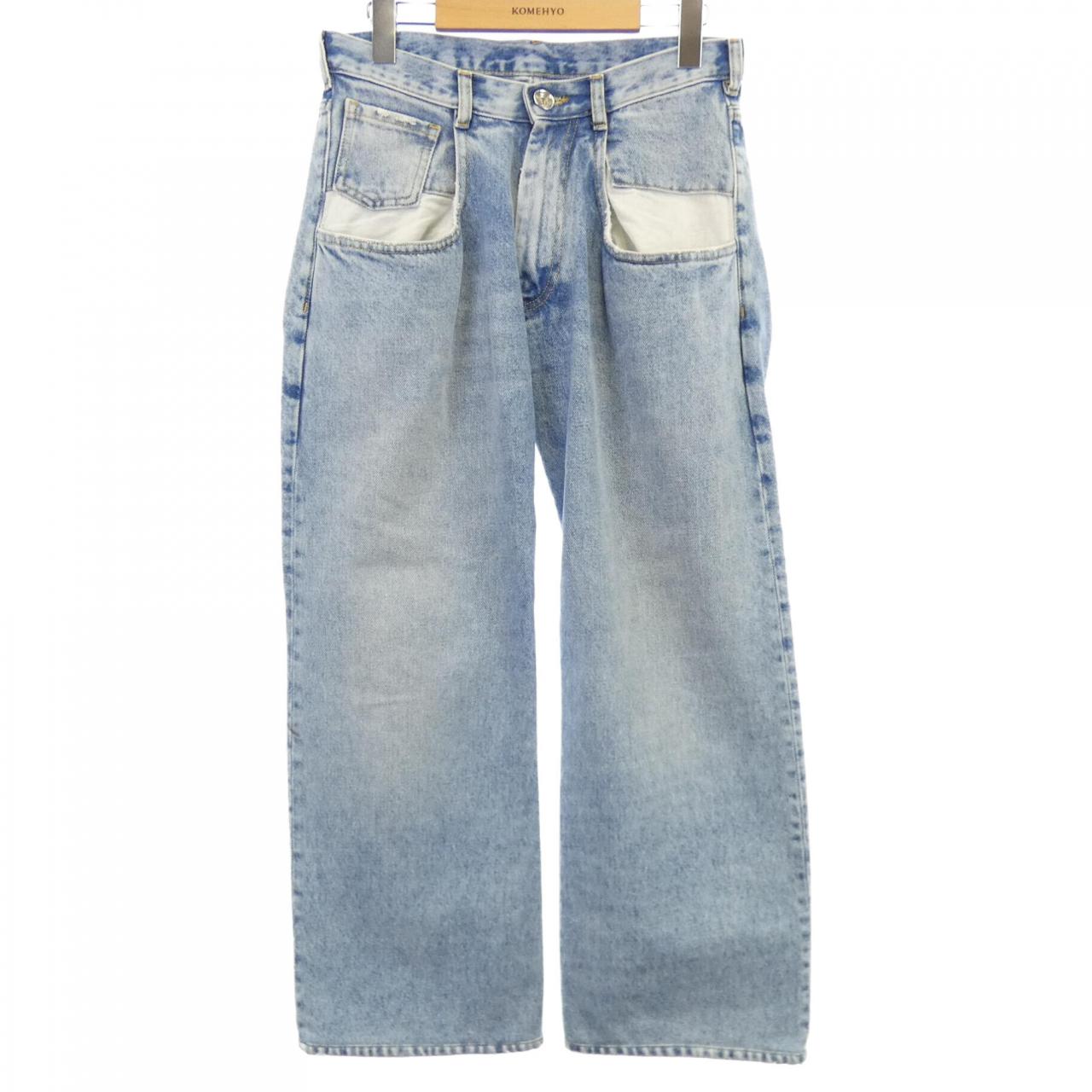 メゾンマルジェラ Maison Margiela ストレートジーンズ コントラストポケット S51LA0052 ジーンズ