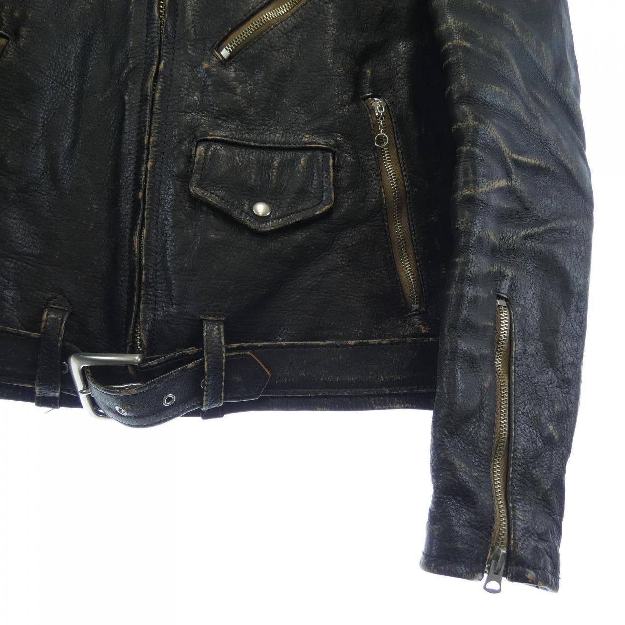 ブラックミーンズ BLACK MEANS 945-74GJ57-1 レザーライダースジャケット