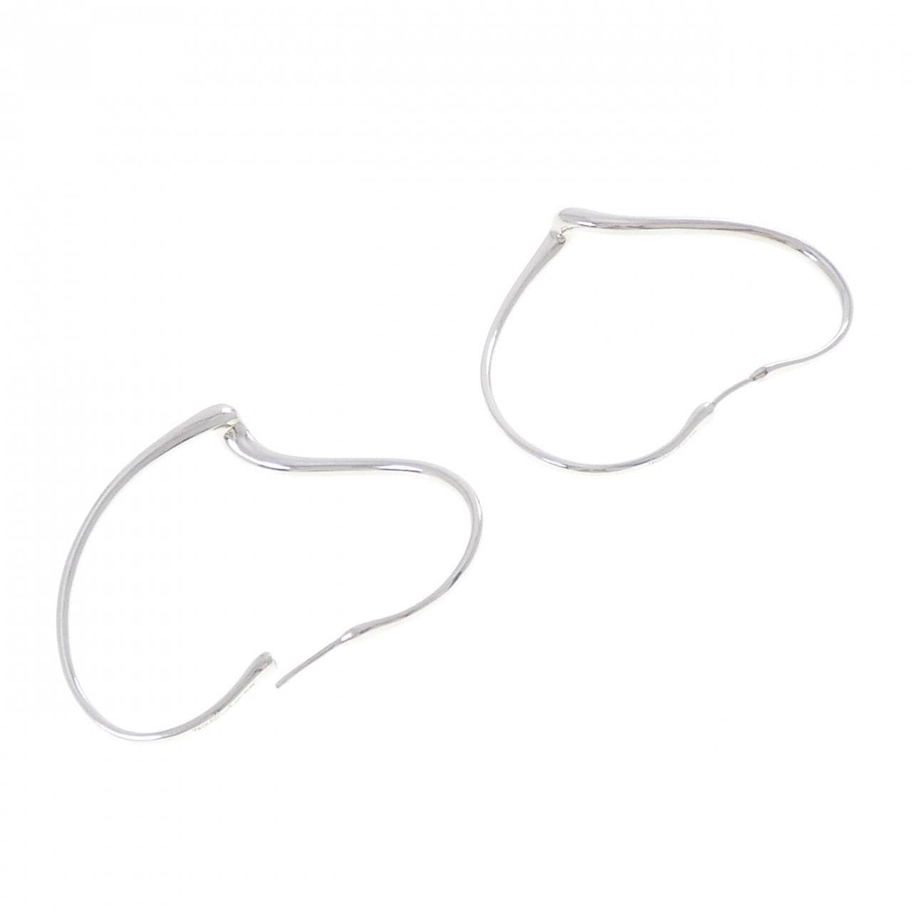 ティファニー オープン ハート フープ ピアス