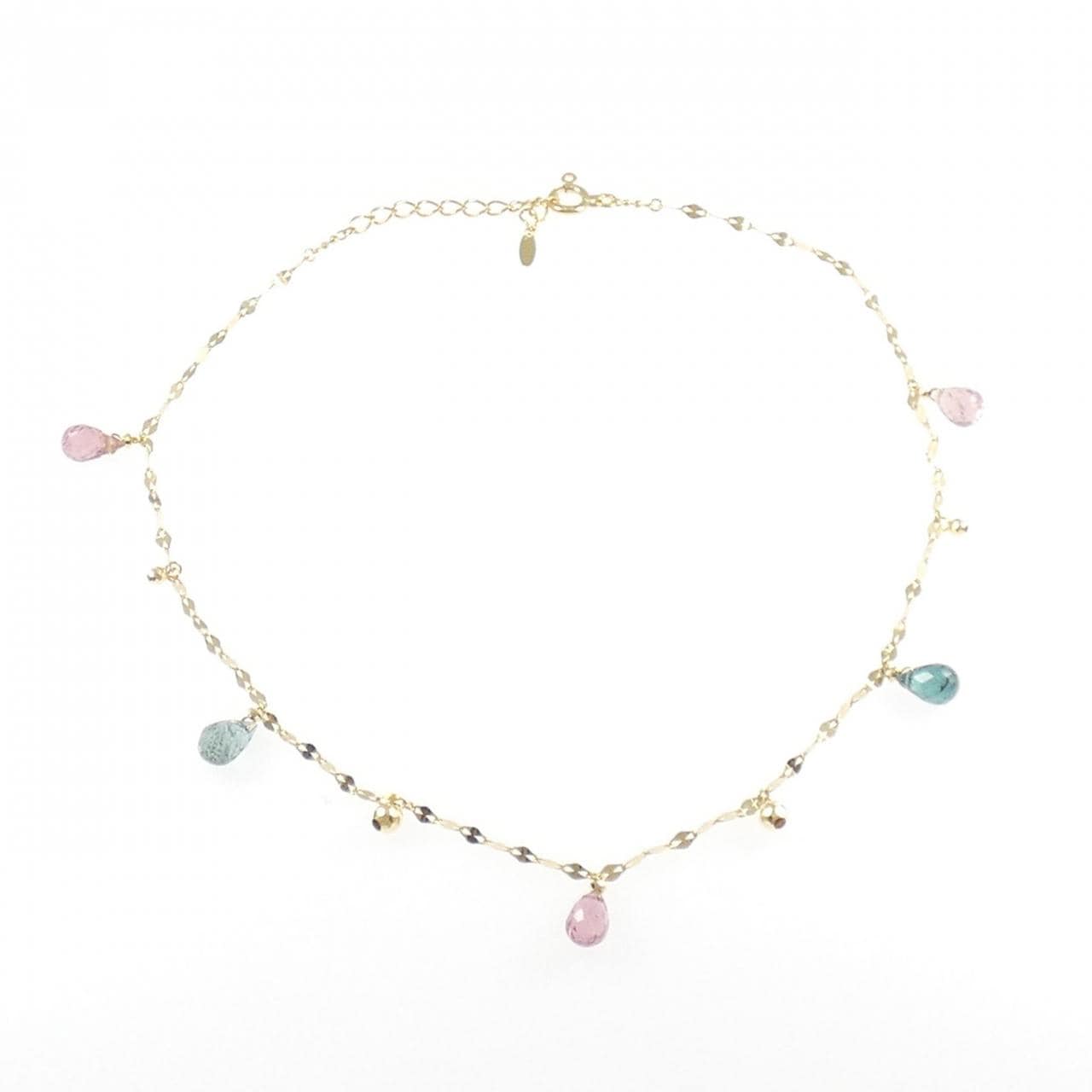 K18YG トルマリン アンクレット 3.00CT
