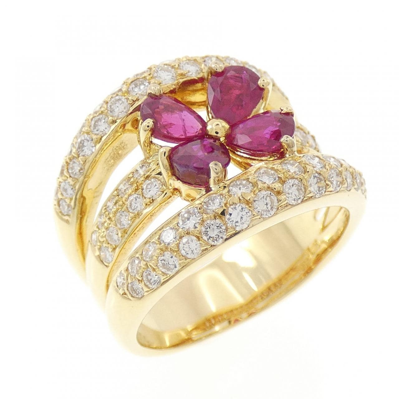 ポンテヴェキオ フラワー リング 1.59CT