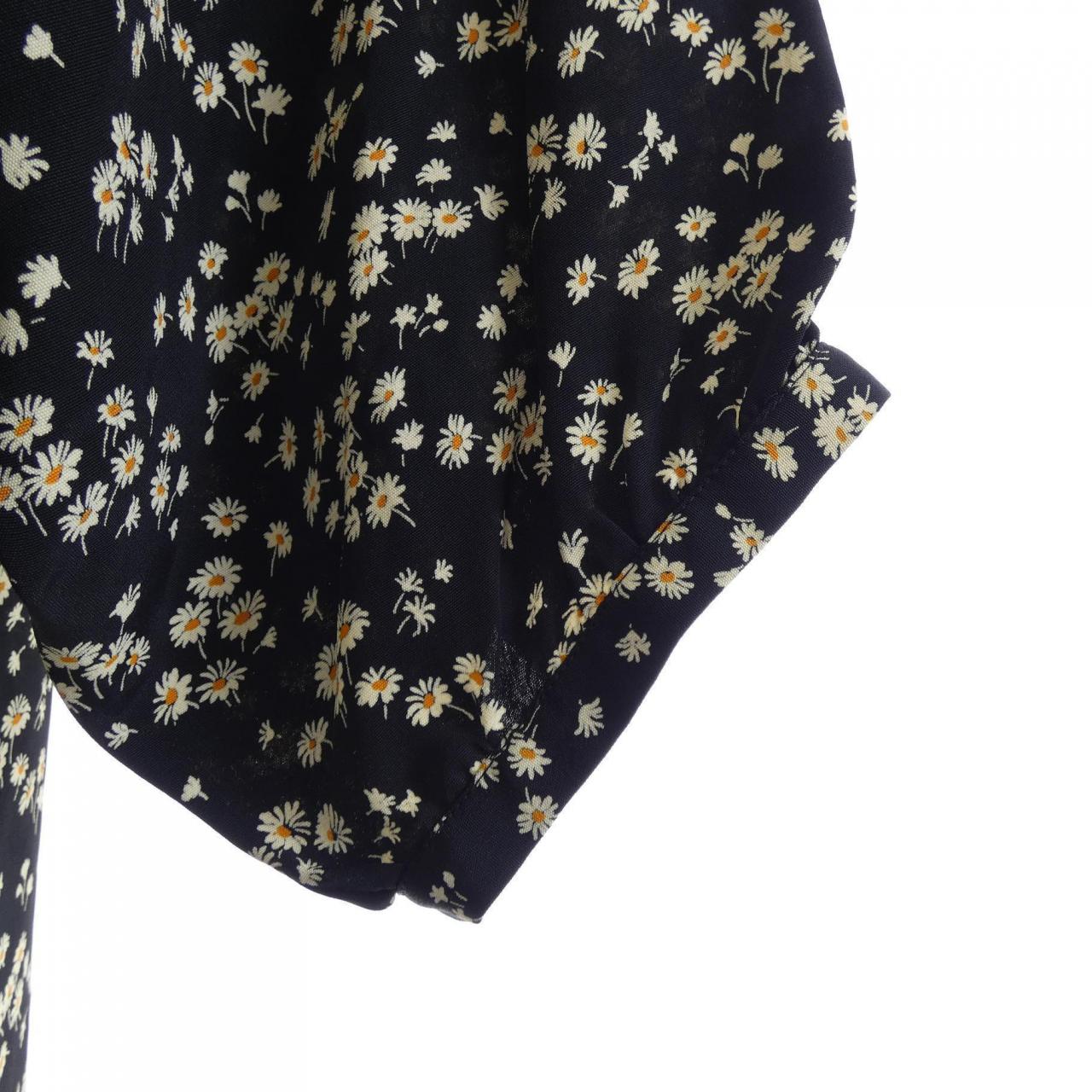 セリーヌ CELINE フォークボタンプラケット付きミディドレス 2R091564D ワンピース