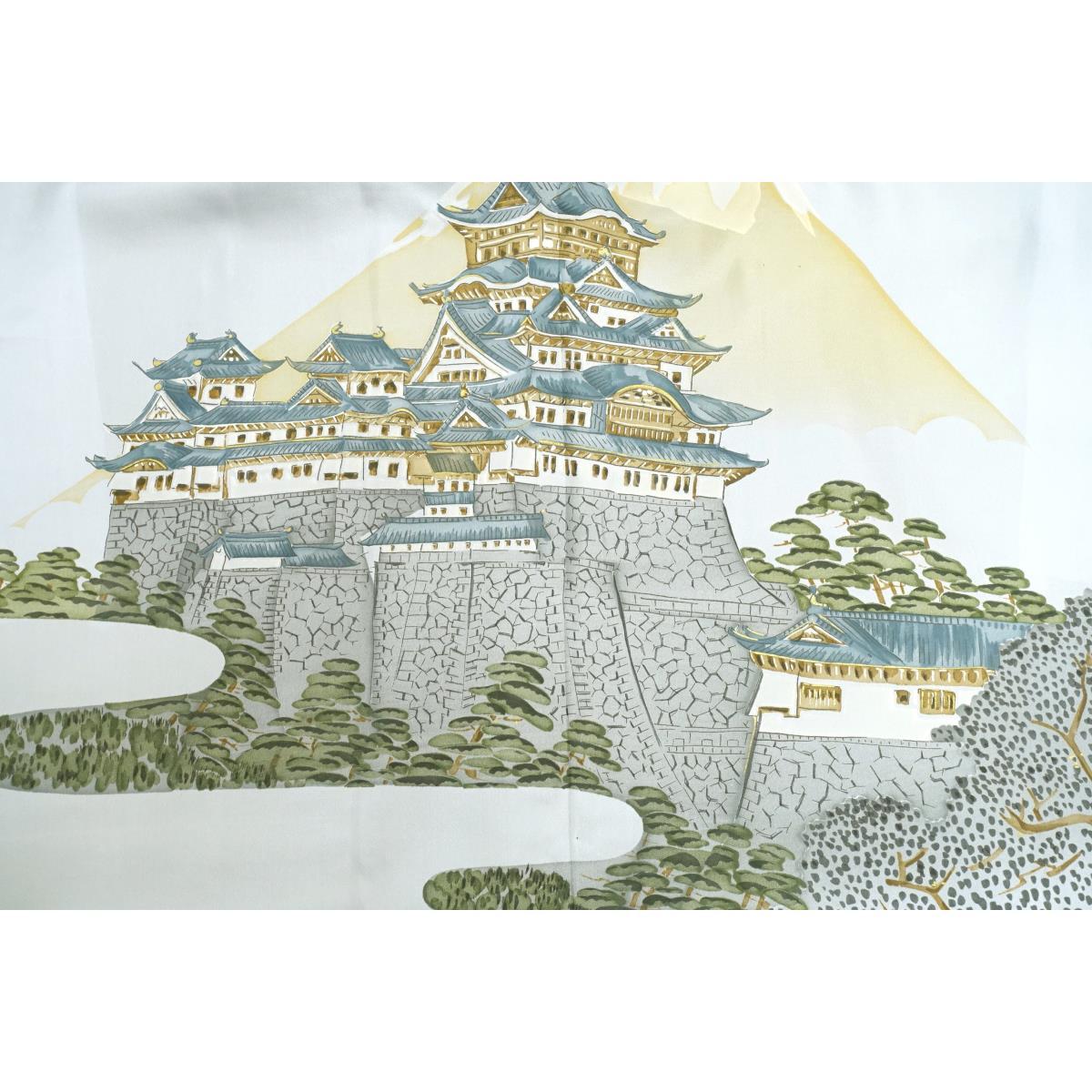 [Unused items] Men's Ooshima Tsumugi 100 Mountains Kimono/Haori 2-piece set