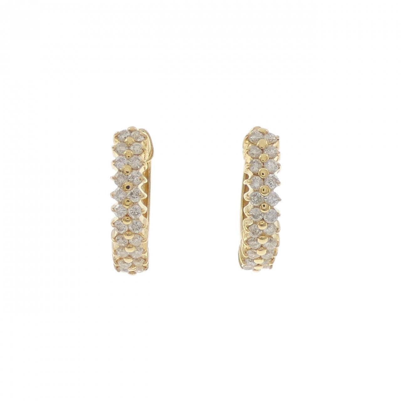 K18YG ダイヤモンド ピアス 0.30CT