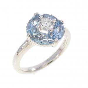 PT900 アクアマリン リング 0.88CT