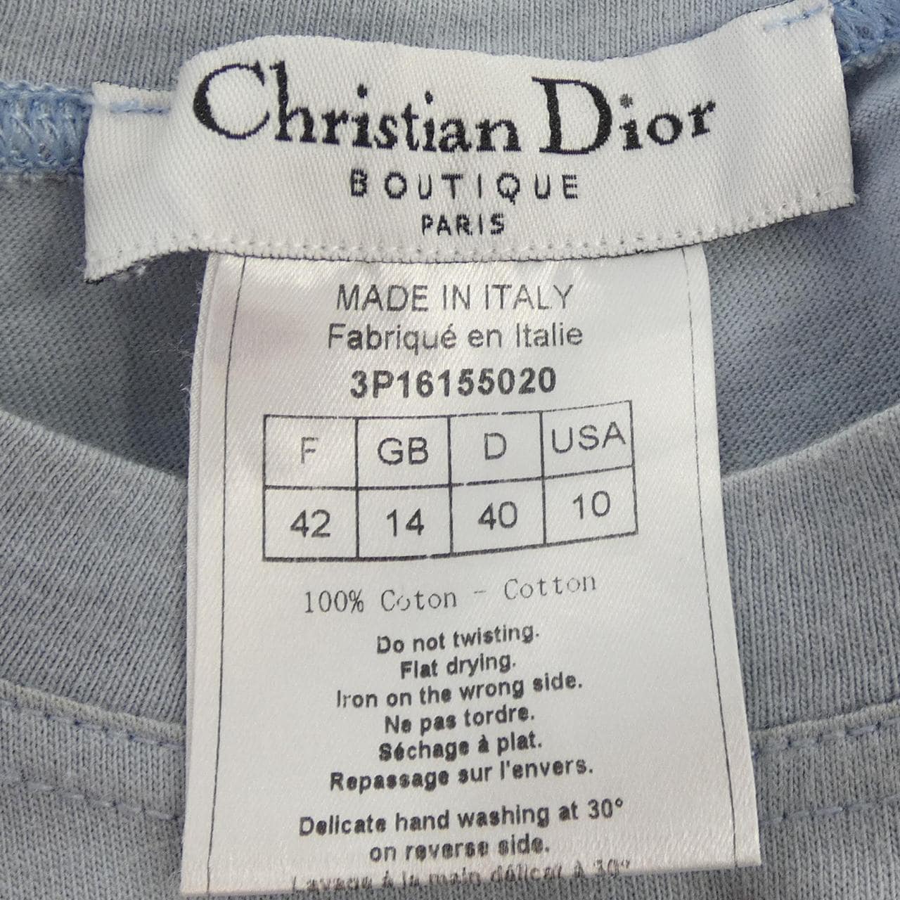 【ヴィンテージ】クリスチャンディオール CHRISTIAN DIOR J'ADIOR 3P16155020 Tシャツ