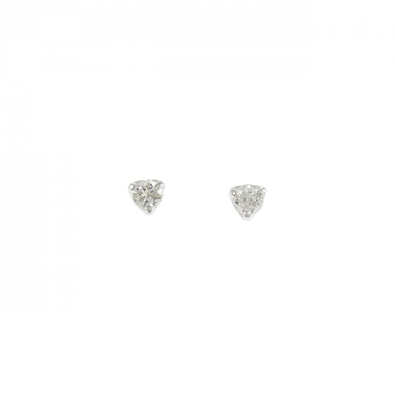 PT900 ダイヤモンド ピアス 0.10CT
