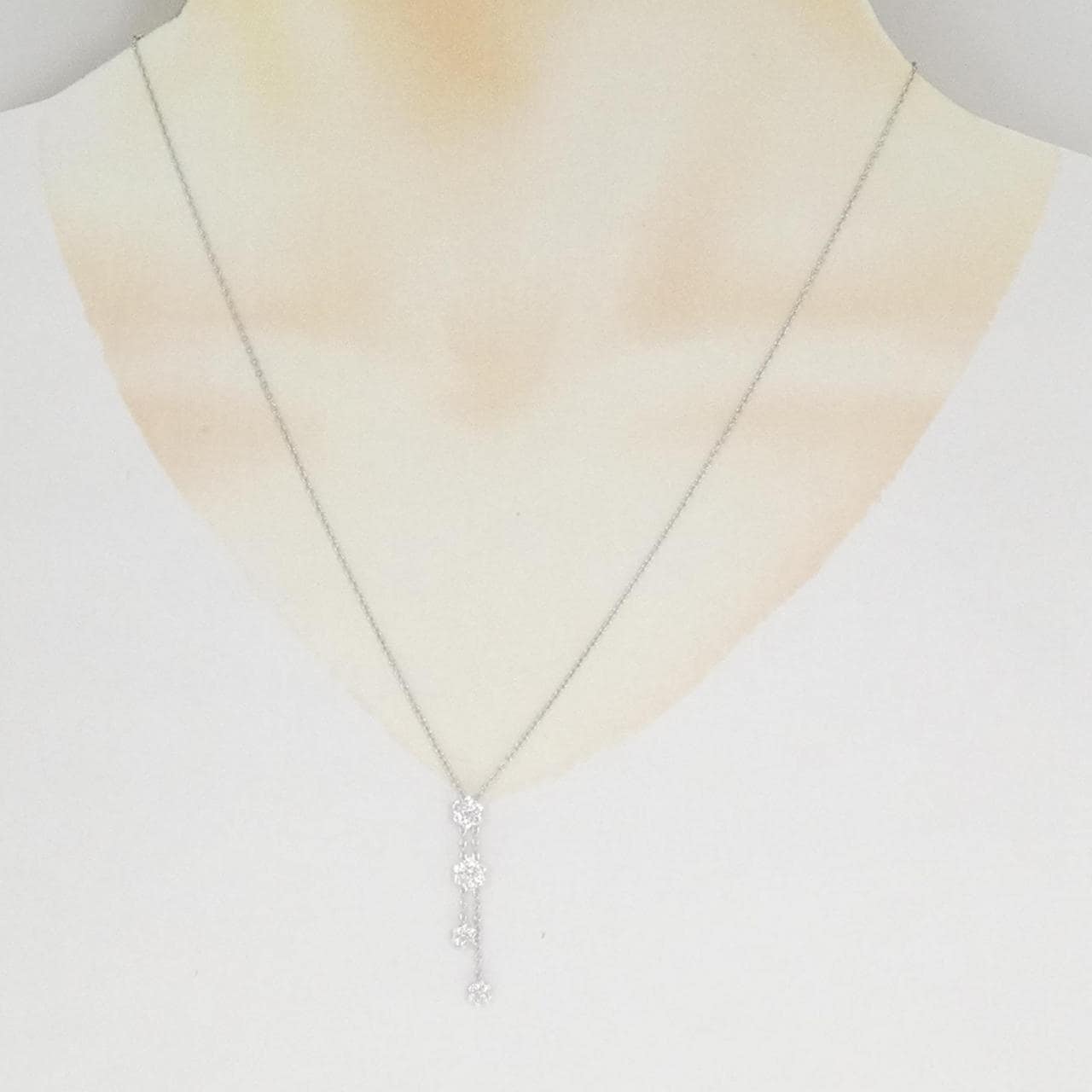 ポンテヴェキオ フラワー ネックレス 0.40CT