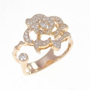 K18PG ローズ ダイヤモンド リング 0.29CT