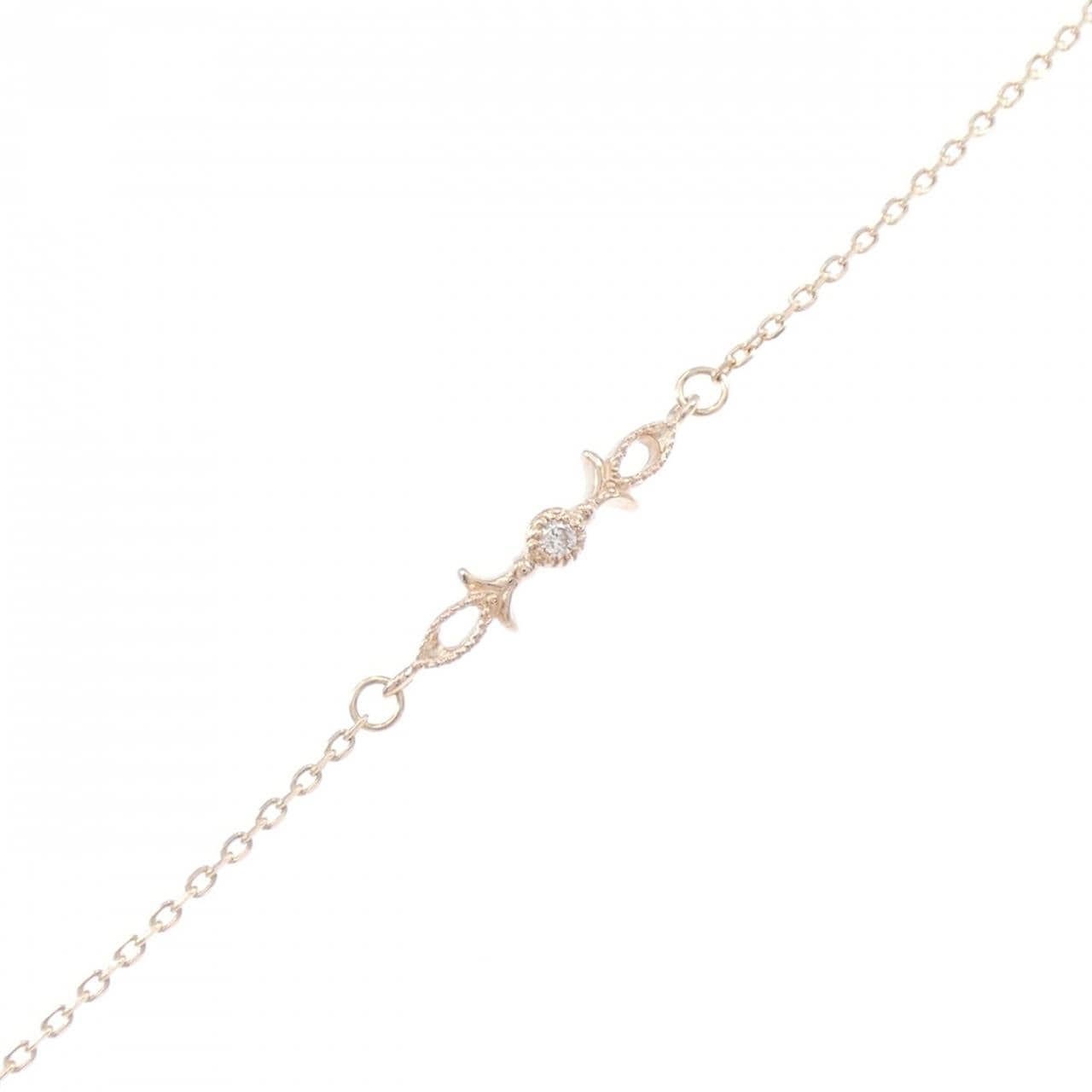 K10PG ダイヤモンド ブレスレット 0.014CT