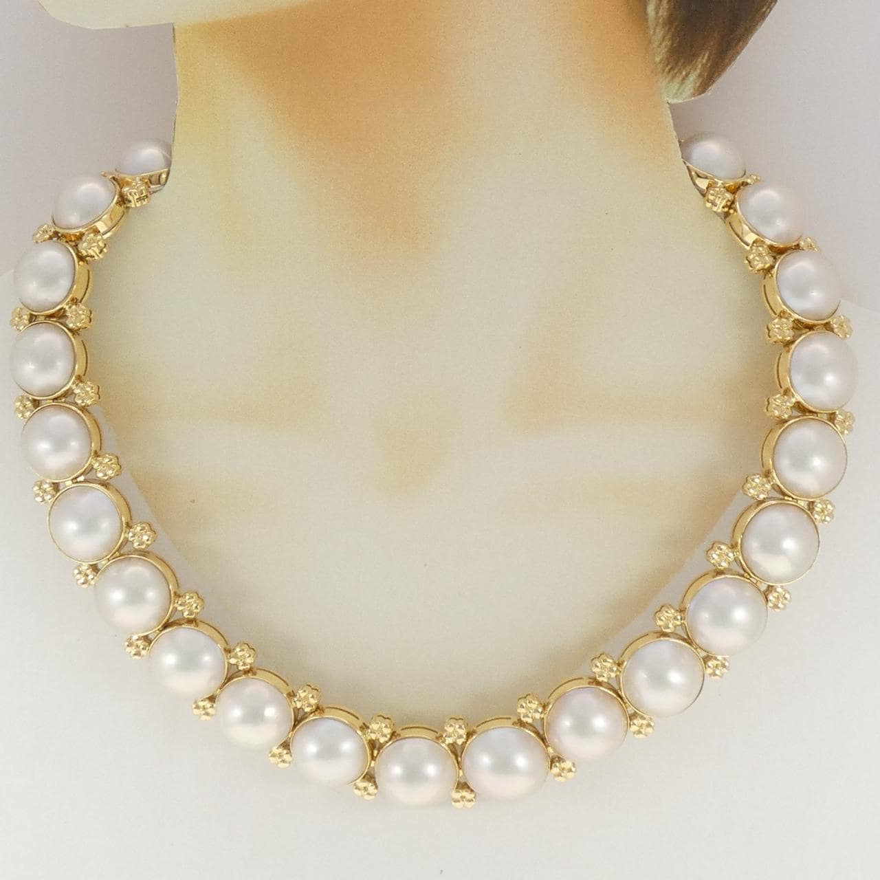 18KYG マベパール ネックレス