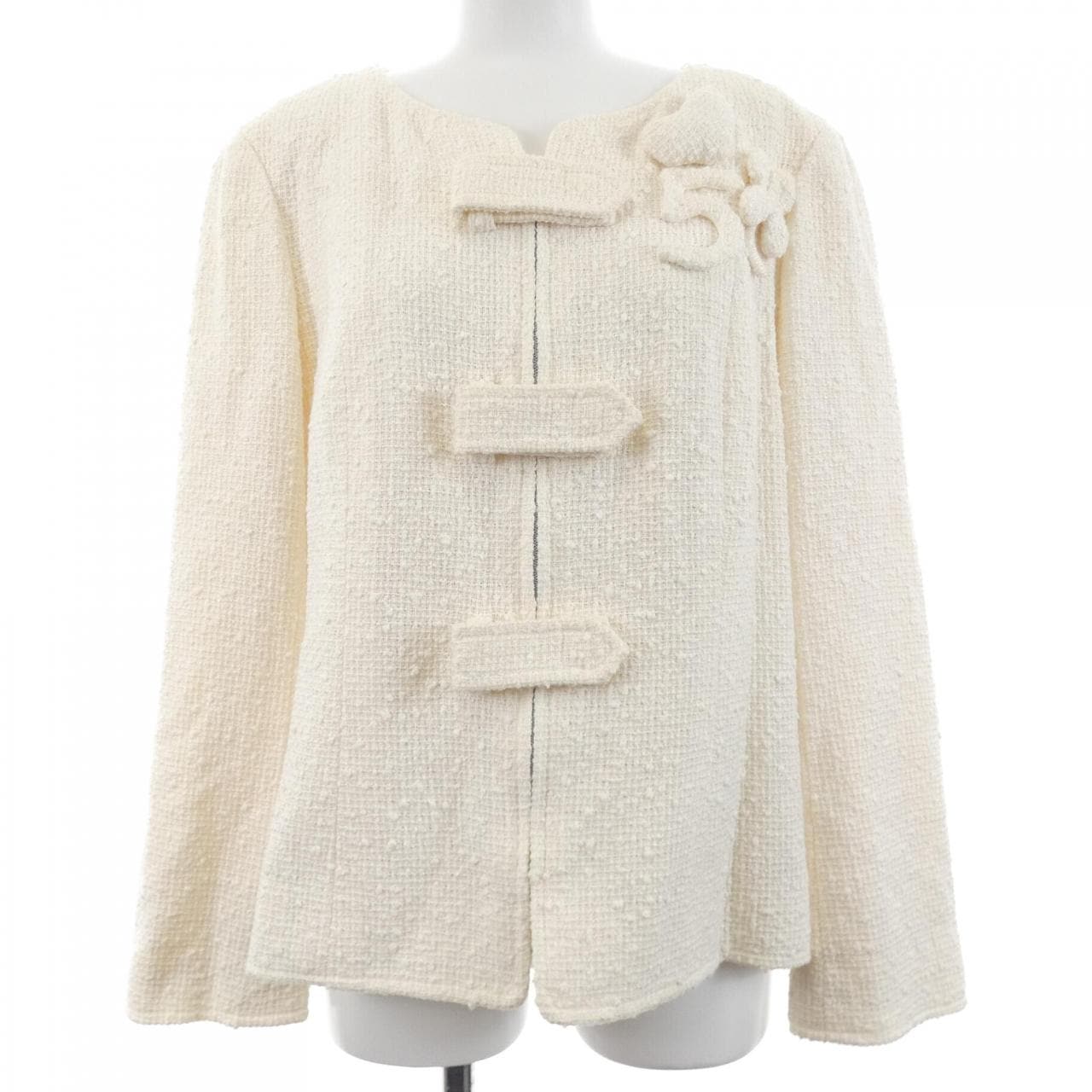 【ヴィンテージ】シャネル CHANEL P22527V13469 04C ノーカラージャケット