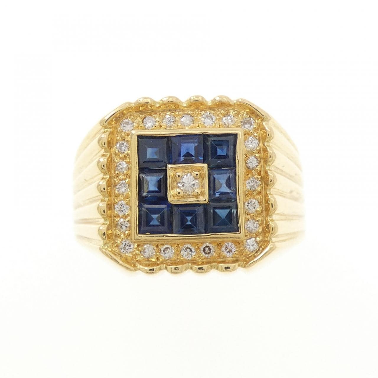 K18YG サファイヤ リング 1.10CT