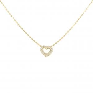K18YG ハート ダイヤモンド ネックレス 0.05CT
