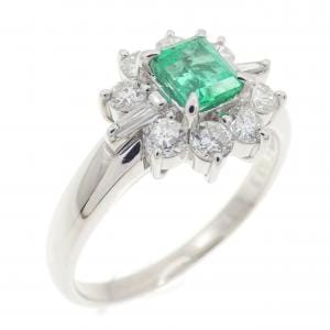 PT900 エメラルド リング 0.33CT