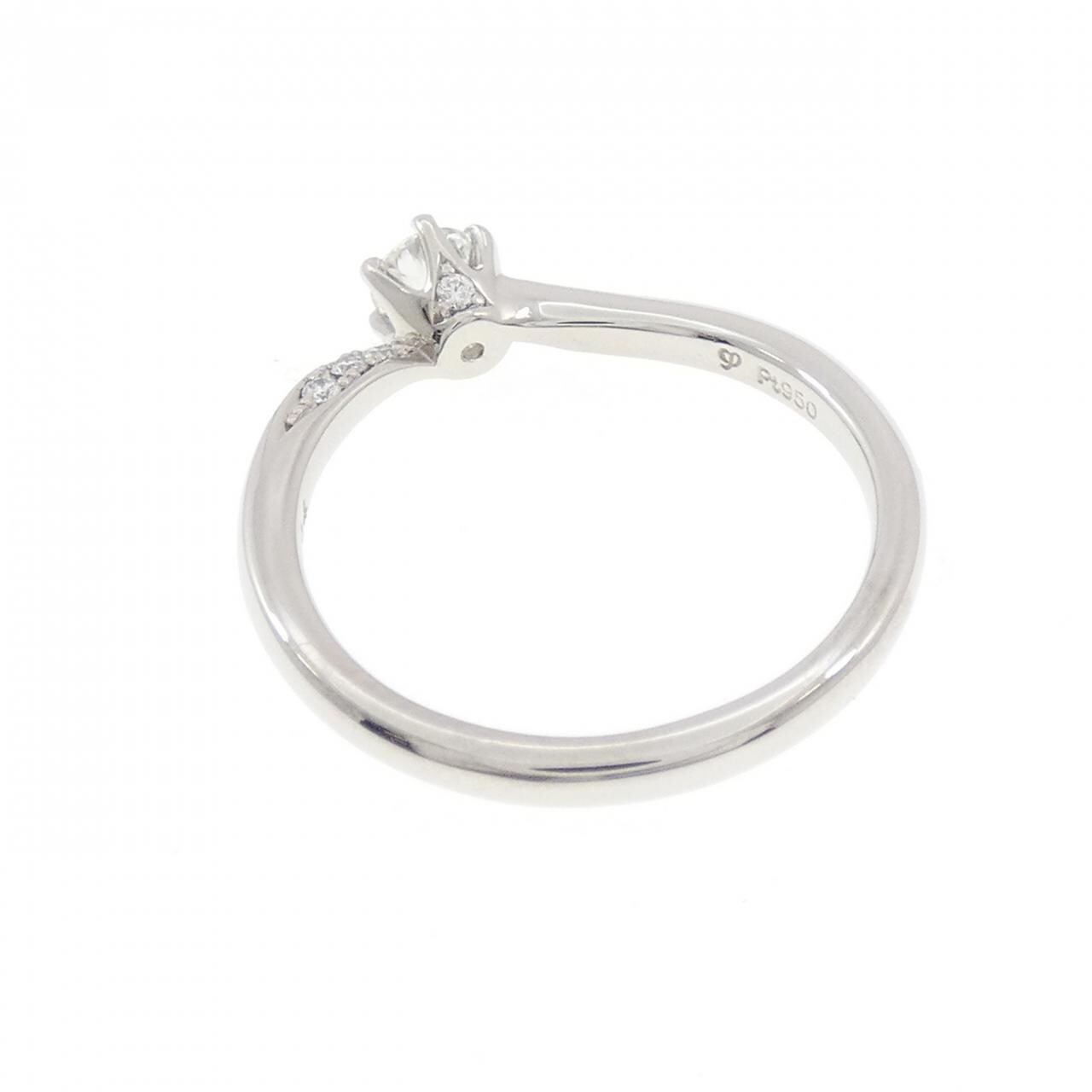PT950 ダイヤモンド リング 0.221CT D VS1 EXT H&C