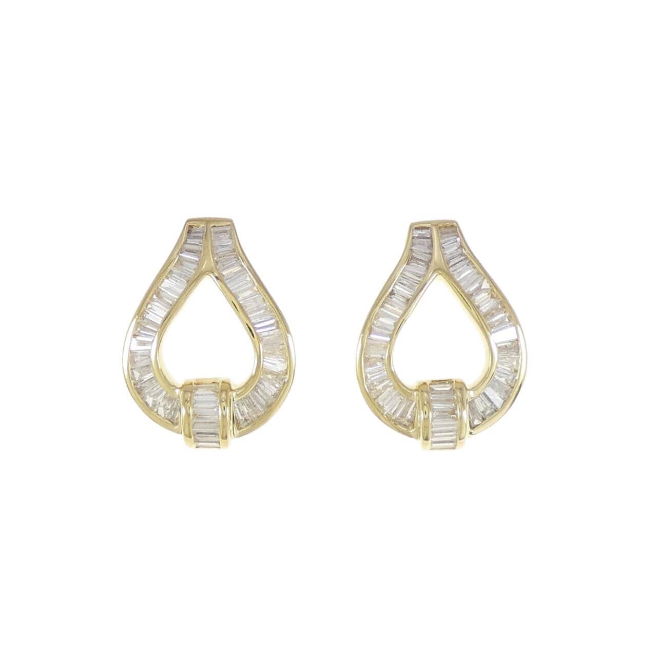 K18YG鑽石耳環2.00CT